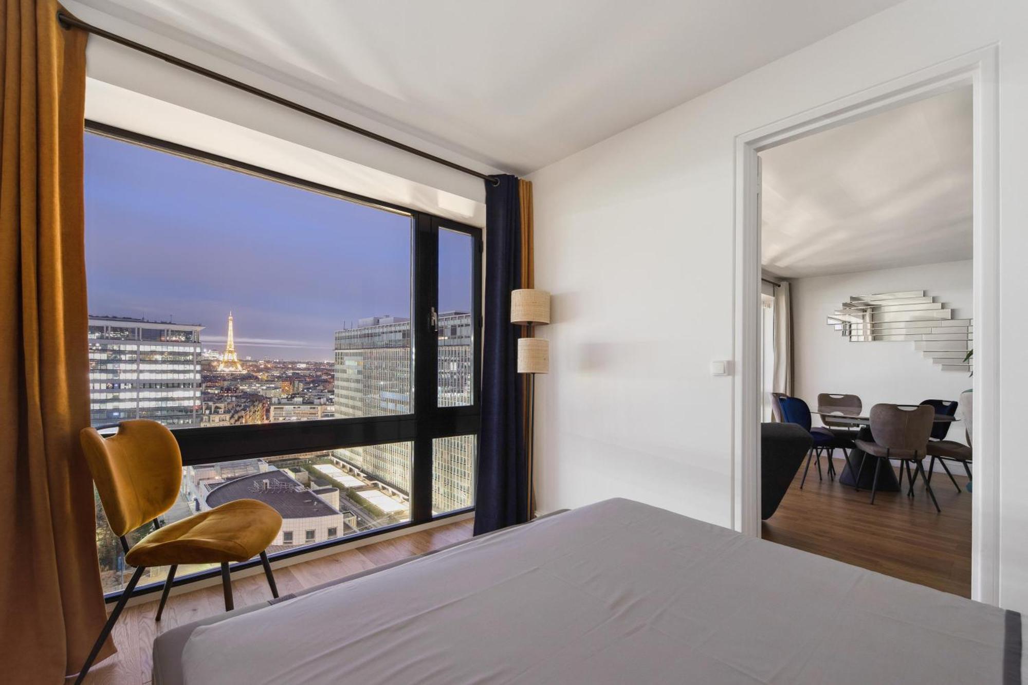 Paris Luxury Apartment 75M2 With Eiffel Tower View, 1 Min Metro, Parking المظهر الخارجي الصورة