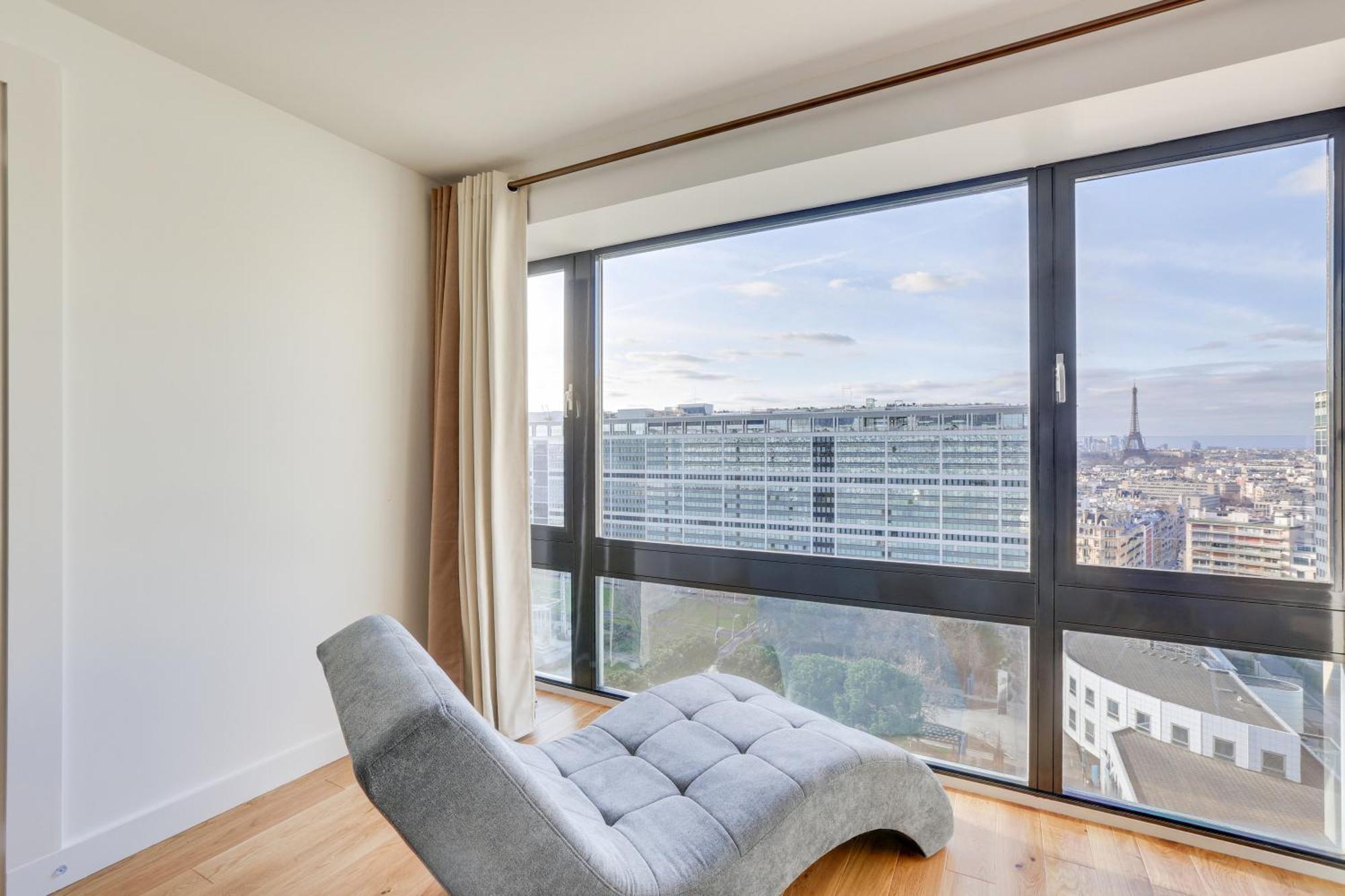 Paris Luxury Apartment 75M2 With Eiffel Tower View, 1 Min Metro, Parking المظهر الخارجي الصورة